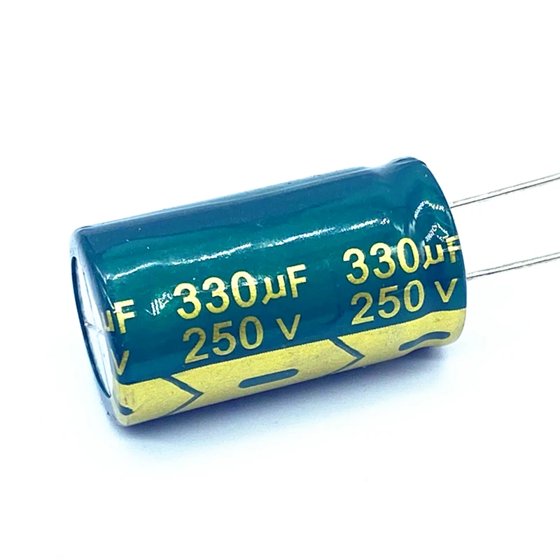 2 шт./лот высокочастотный низкоомный алюминиевый электролитический конденсатор 250 В 330 мкФ размер 18*30 330 МКФ 20%