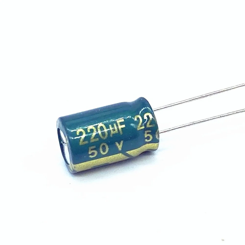 20 шт./лот высокочастотный низкоомный алюминиевый электролитический конденсатор 50 В 220 мкФ размером 10*13 220 мкФ 20%