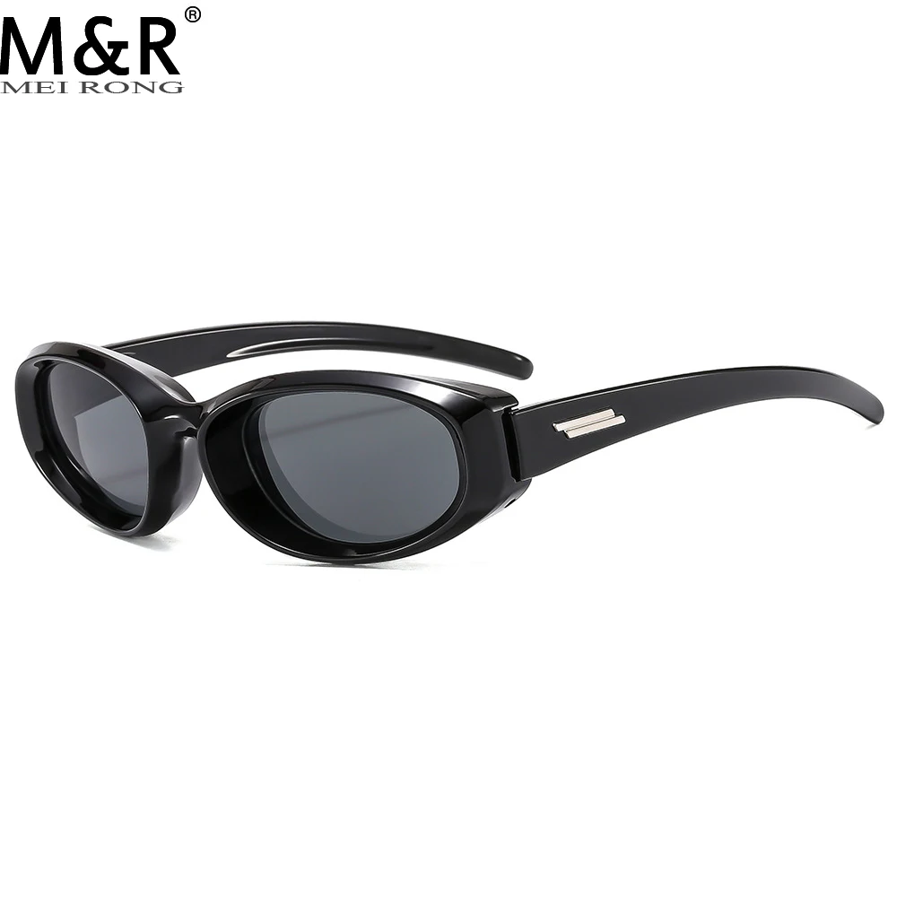 2023 Новые женские солнцезащитные очки Cat Eye Y2K в персонализированной простой зеленой оправе для очков Модные мужские очки для спорта на открытом воздухе Gafas