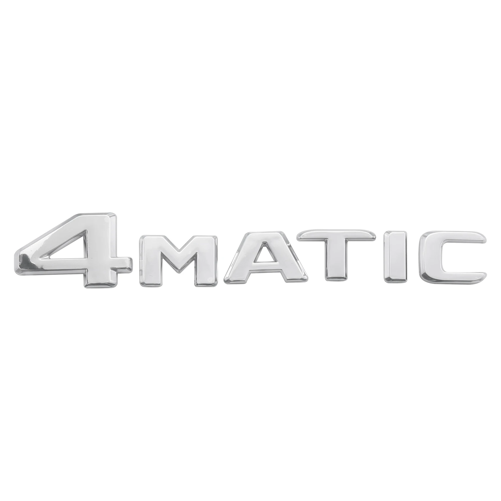 4MATIC Серебристая Наклейка на дверь багажника автомобиля, бампер, Эмблема, Клейкая лента, Замена наклейки для -