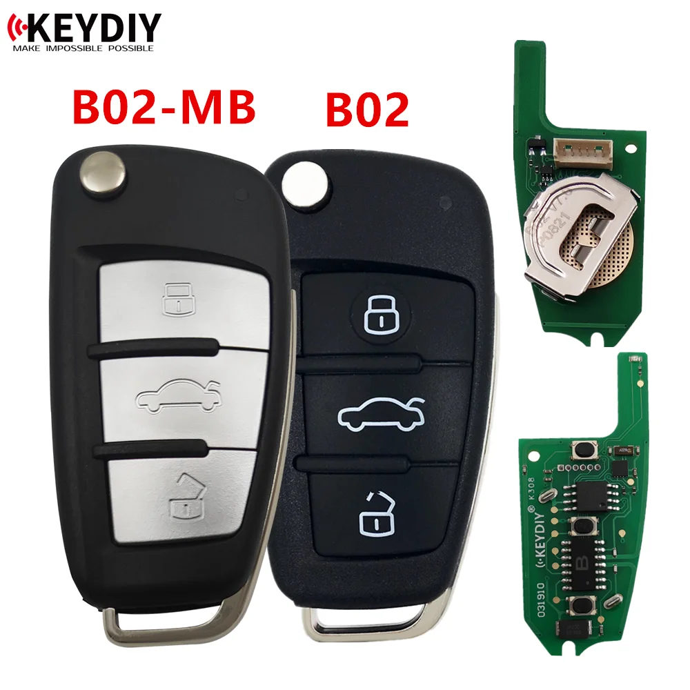 5/10/15шт KEYDIY KD B02 B02-Металл для Audi style Серии B Пульт Дистанционного Управления Для KD900/KD MINI/KD-X2/KD MAX Ключевой Программатор
