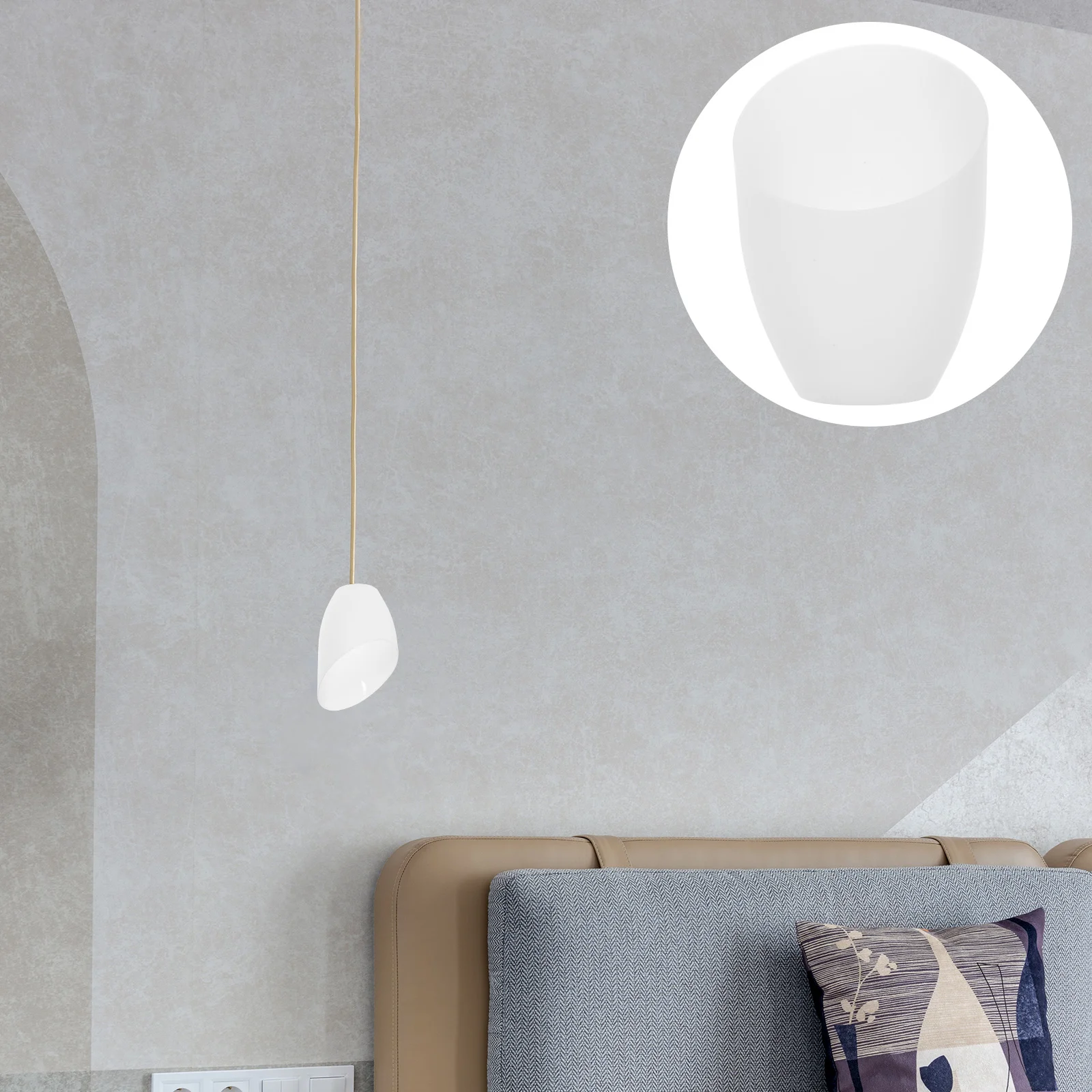 5 шт. белых светодиодных лампочек с абажуром в виде угловой подковы, сменная крышка для стола, шикарный тюльпан