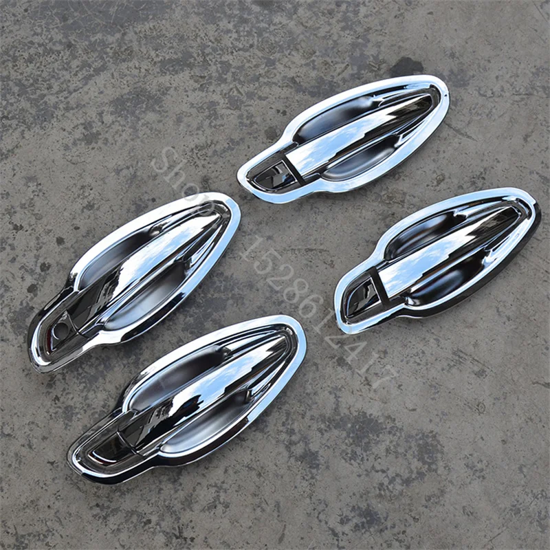 ABS Хромированная Дверная ручка, Чаша, Дверная ручка, Защитное покрытие, Отделка чехла, Автомобильные Аксессуары для Стайлинга автомобилей Peugeot 408 2014-2016