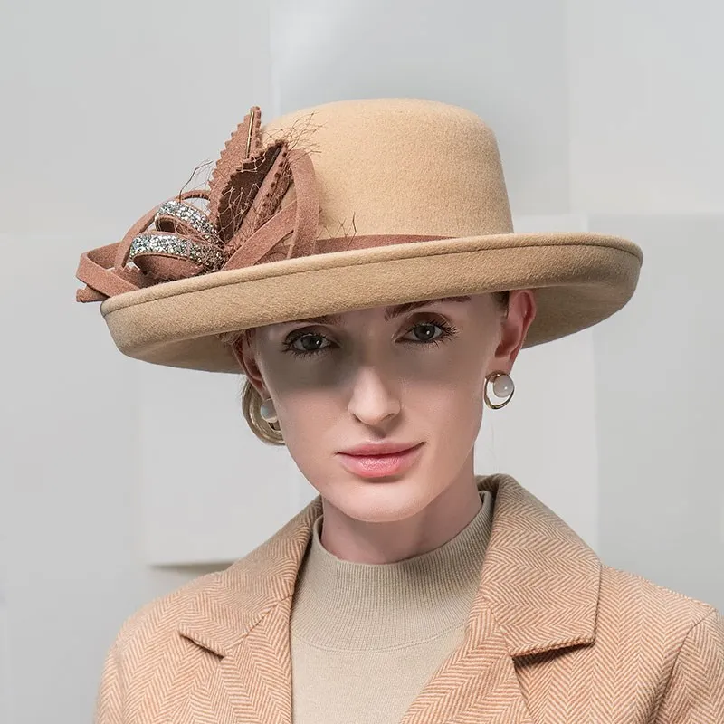 EE 5089  Осенне-зимняя новая универсальная шерстяная шапка для покупок, женская зимняя шапка в британском ретро-стиле, женская шерстяная шапка