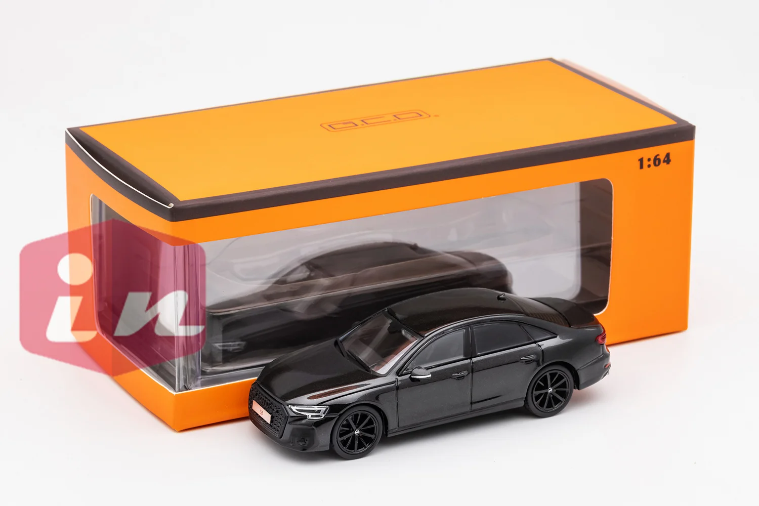 GCD 1/64 S8 Черная литая под давлением коллекция моделей автомобилей, ограниченная серия игрушечных автомобилей для хобби