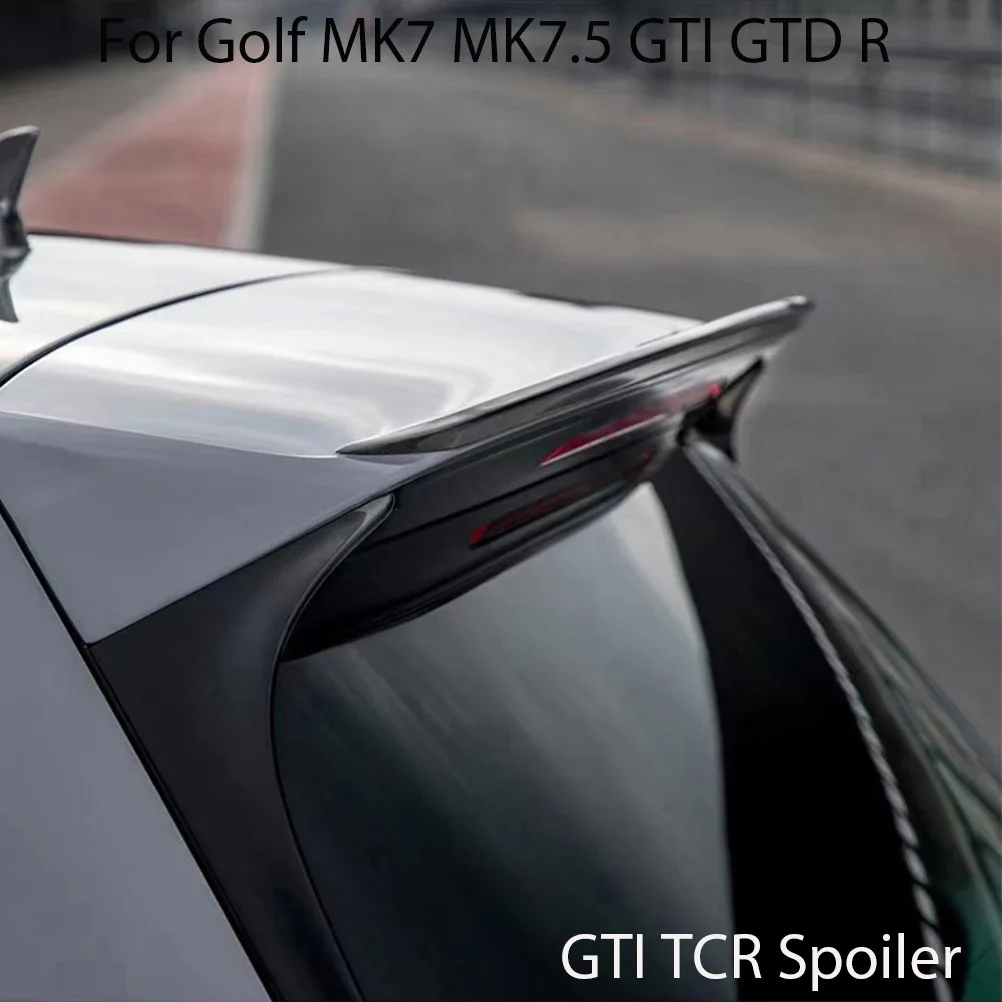 HTTYYX Подходит для Volkswagen Golf 7 7.5 GTI GTD R 2013-2020 Черный глянец TCR стиль Задний спойлер на крыше крыло