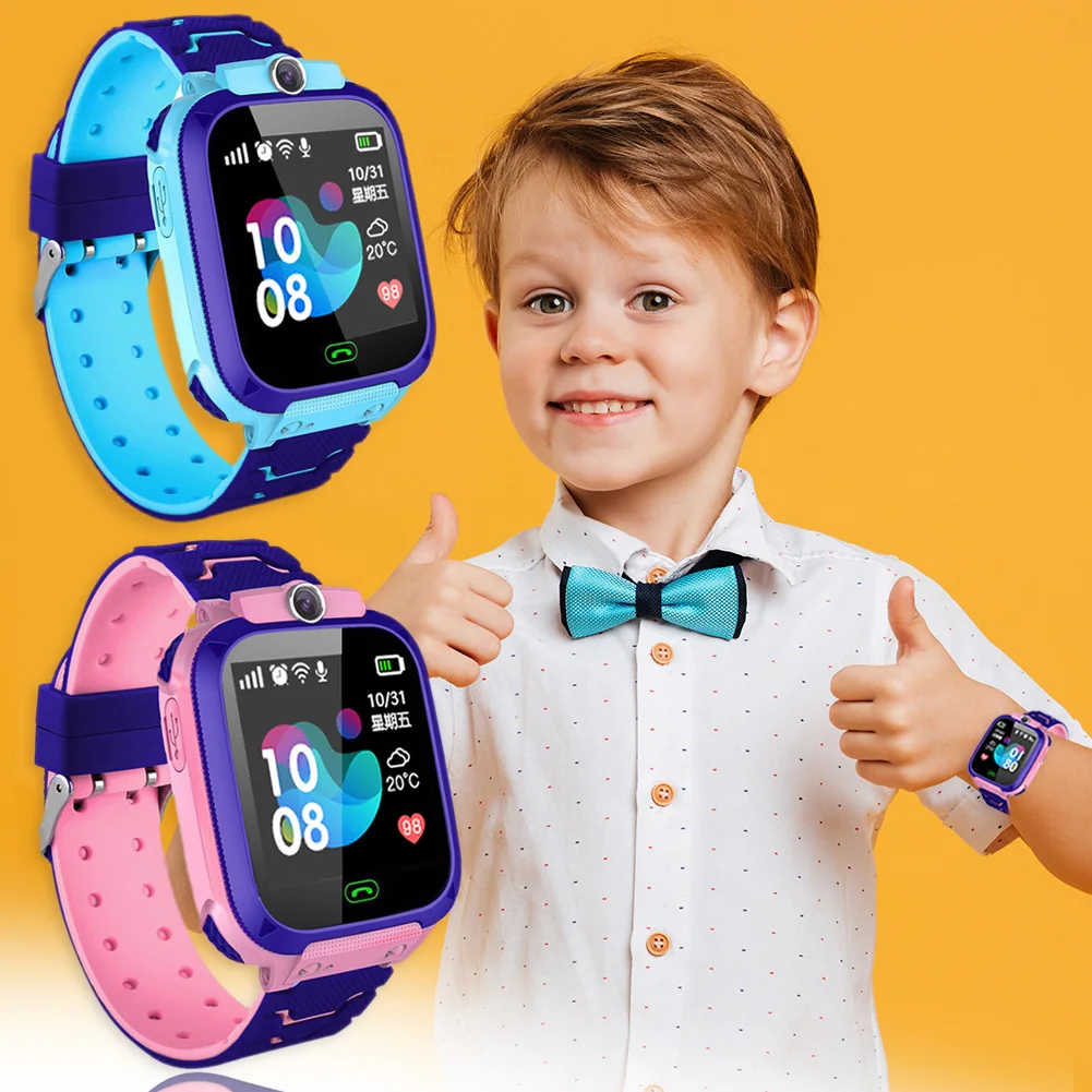 Kinder Telefonuhr Детские умные часы GPS LBS 4G Uhr SOS SIM Wasserdicht Armbanduhr