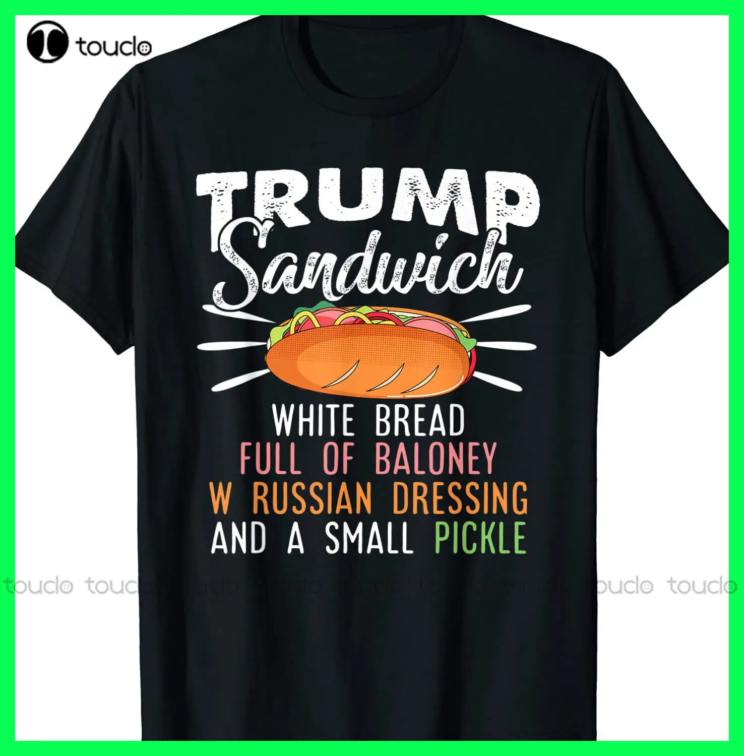 Lock Him Up Trump Sandwich Anti Trump 2024 Футболка Hate Trump S-5Xl Хлопчатобумажные Уличные Простые Винтажные Повседневные футболки Xs-5Xl