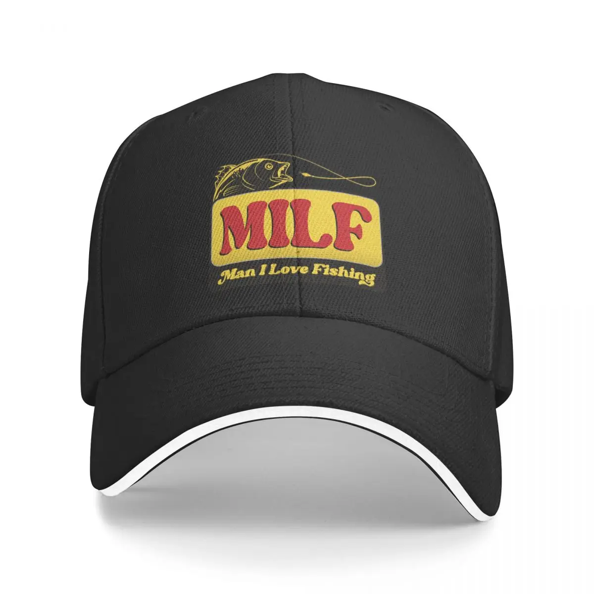 Milf Man I Love Fishing Бейсболки в стиле хип-хоп, Кепки-сэндвичи для мужчин И женщин, Регулируемая Шляпа для папы Sport