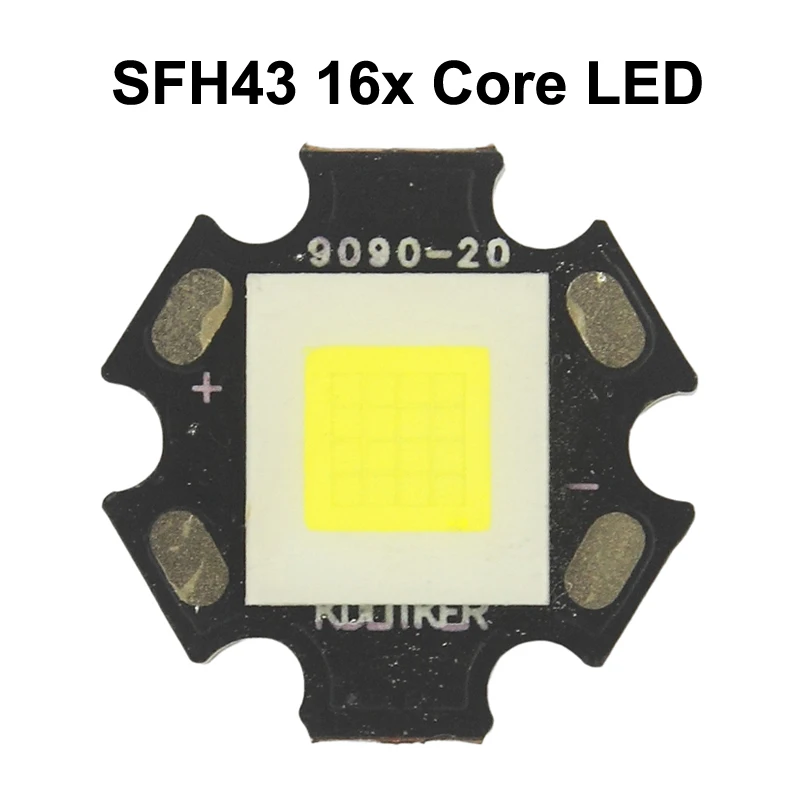 SFH43 16x Core 3V 35A 6500k 9500 Люмен SMD светодиодный Излучатель на KDLitker DTP Медный MCPCB Фонарик DIY Высокой мощности