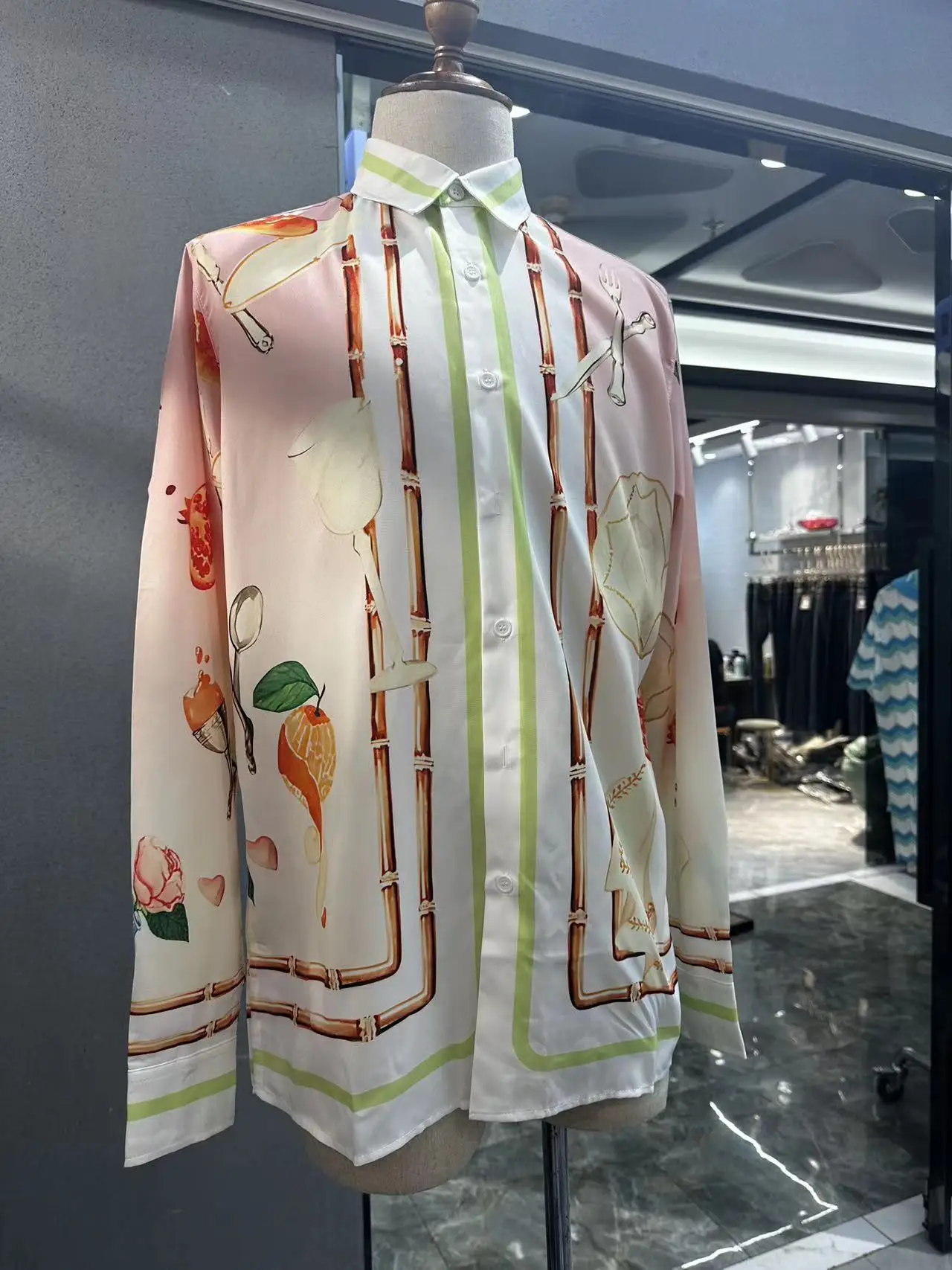 TD8240, модные мужские рубашки 2023, французская винтажная легкая роскошная жаккардовая рубашка с объемными цветочными вставками, плиссированная рубашка