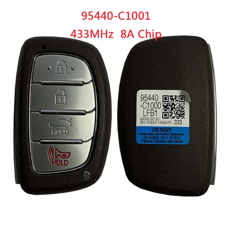 TXK020146 Для Hyundai Sonata 2015-2017 Smart Key Remote 4 Кнопки 433 МГц 8A Chip95440-C1001 95440-C1000 FCC ID CQOFD00120