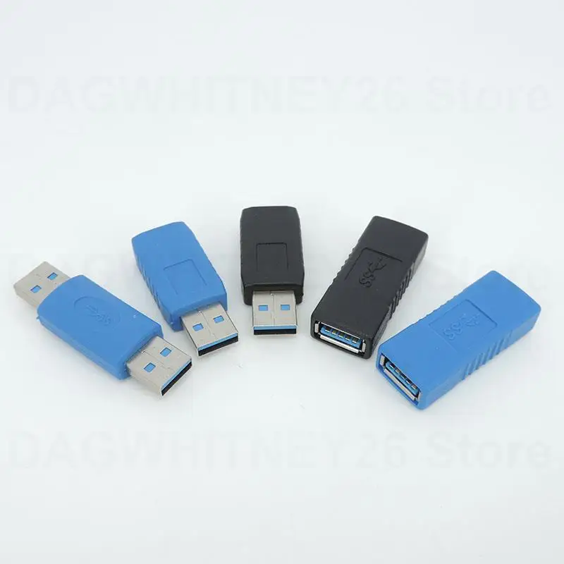 USB 3.0 Type A Адаптер типа Мужчина-женщина-мужчина-женщина Конвертер Разъем AM-AF Соединитель для удлинителя кабеля портативного ПК синий U26