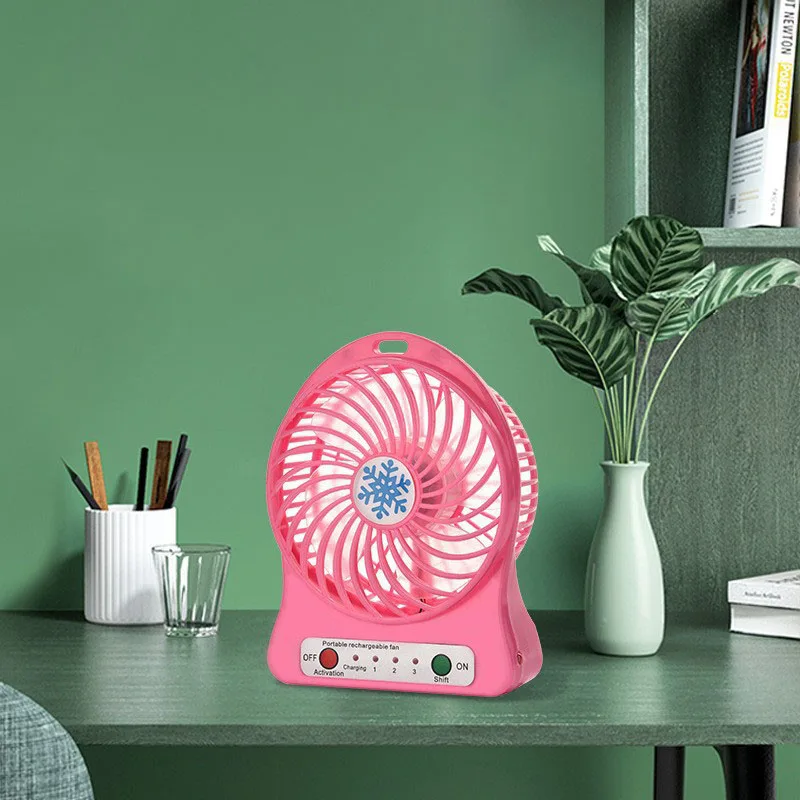 USB Snowflake Mini Fan, Настольный Бесшумный Маленький вентилятор для домашнего офиса в студенческом общежитии