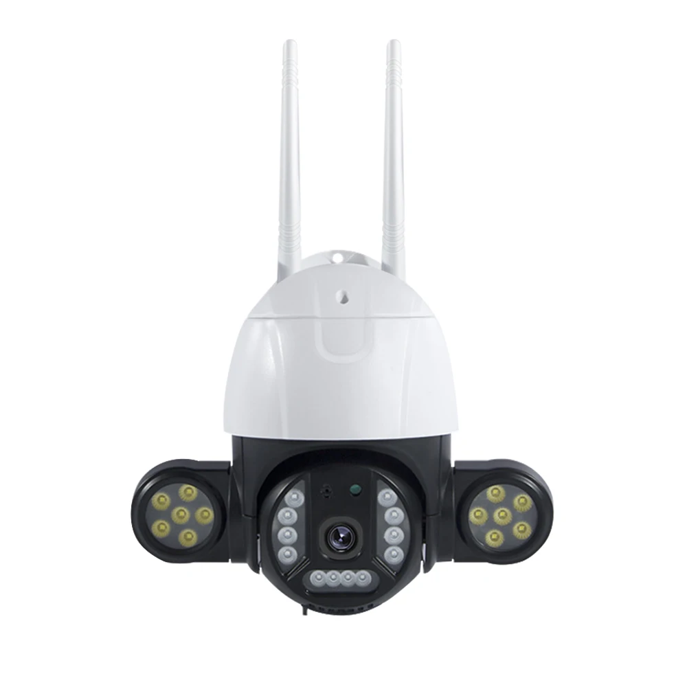V380 Pro 5-Мегапиксельная Прожекторная IP-камера наблюдения с отслеживанием движения Беспроводная Безопасность Наружный Wi-Fi IP PTZ-камера видеонаблюдения