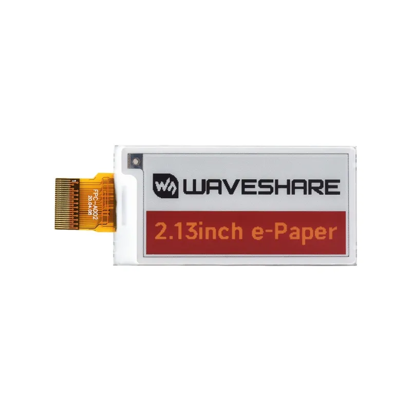 Waveshare 2,13-дюймовый дисплей для электронной бумаги (G) raw, 250x122, красный / желтый / черный / белый