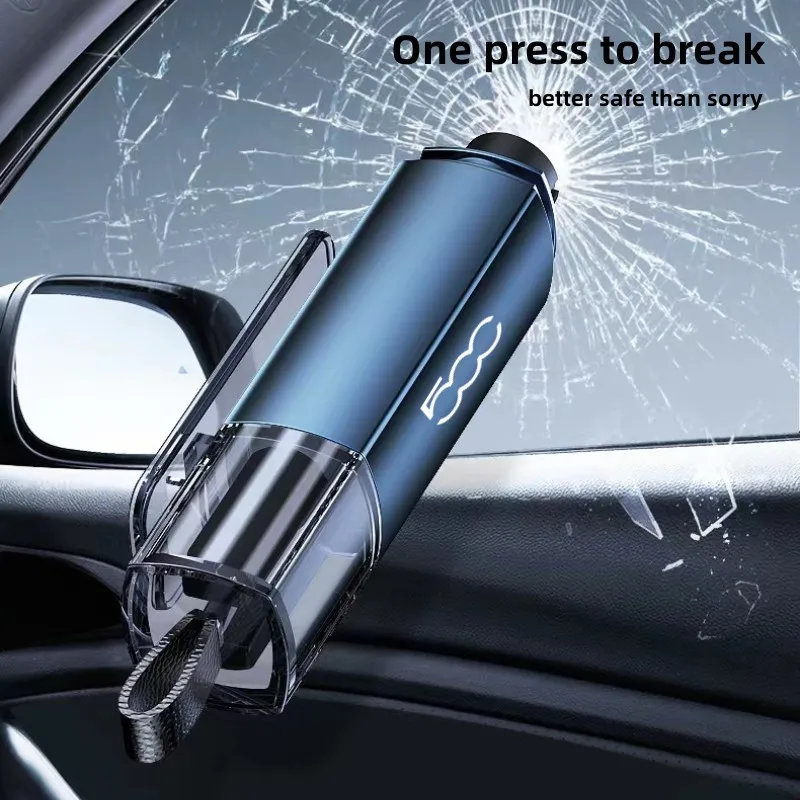 Аварийный молоток для эвакуации автомобиля, инструмент для разбивания окон, Резак для ремней безопасности для Fiat 500 Punto Для Abarth Stilo Palio Bravo Doblo