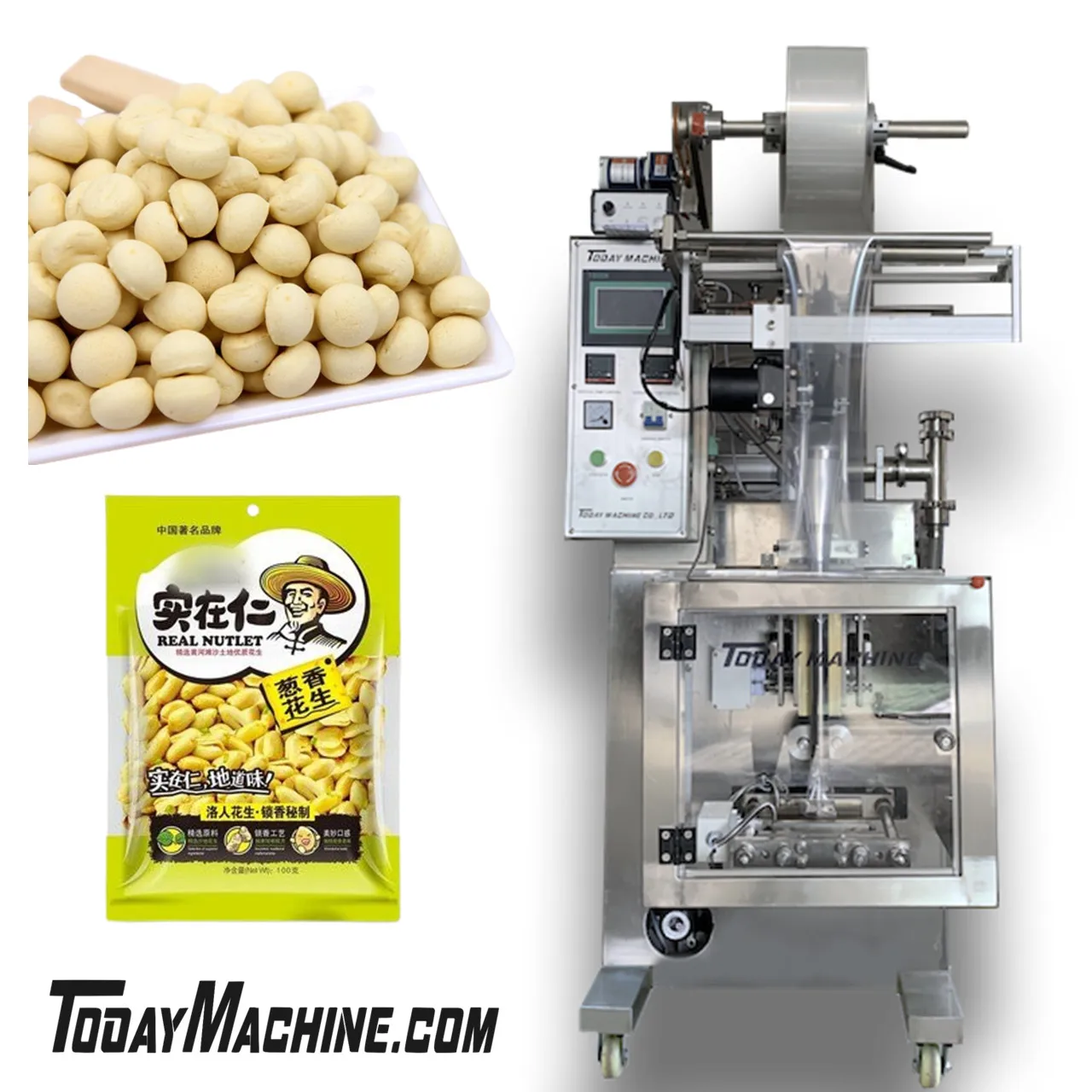 Автоматическая машина для упаковки рисовой соли в пакетики для пищевой соды и порошка для гурманов с объемным стаканом