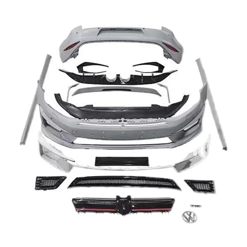 Автомобильные бамперы FULI для VW Golf 7 2018-2020 Обновлен до материала PP в стиле R400