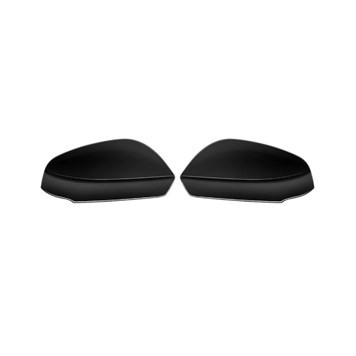 Автомобильные ярко-черные чехлы для боковых зеркал, крышка бокового зеркала заднего вида для Toyota Alphard 40 серии 2023+
