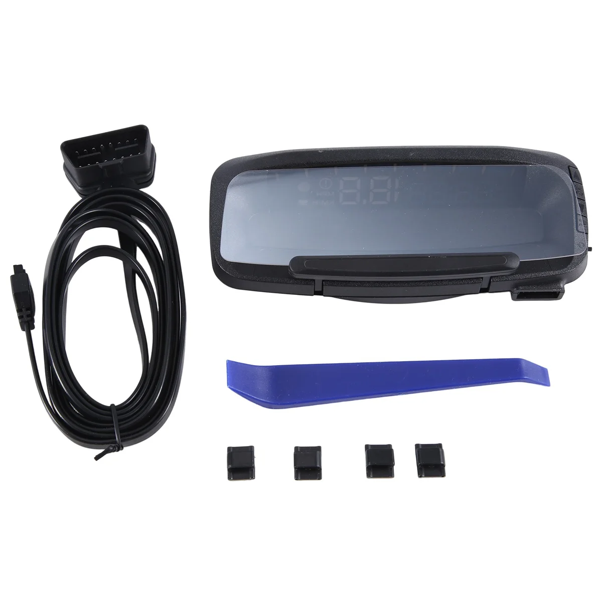 Автомобильный головной дисплей Автомобильный HUD Универсальный OBD2 GPS спидометр одометр черный