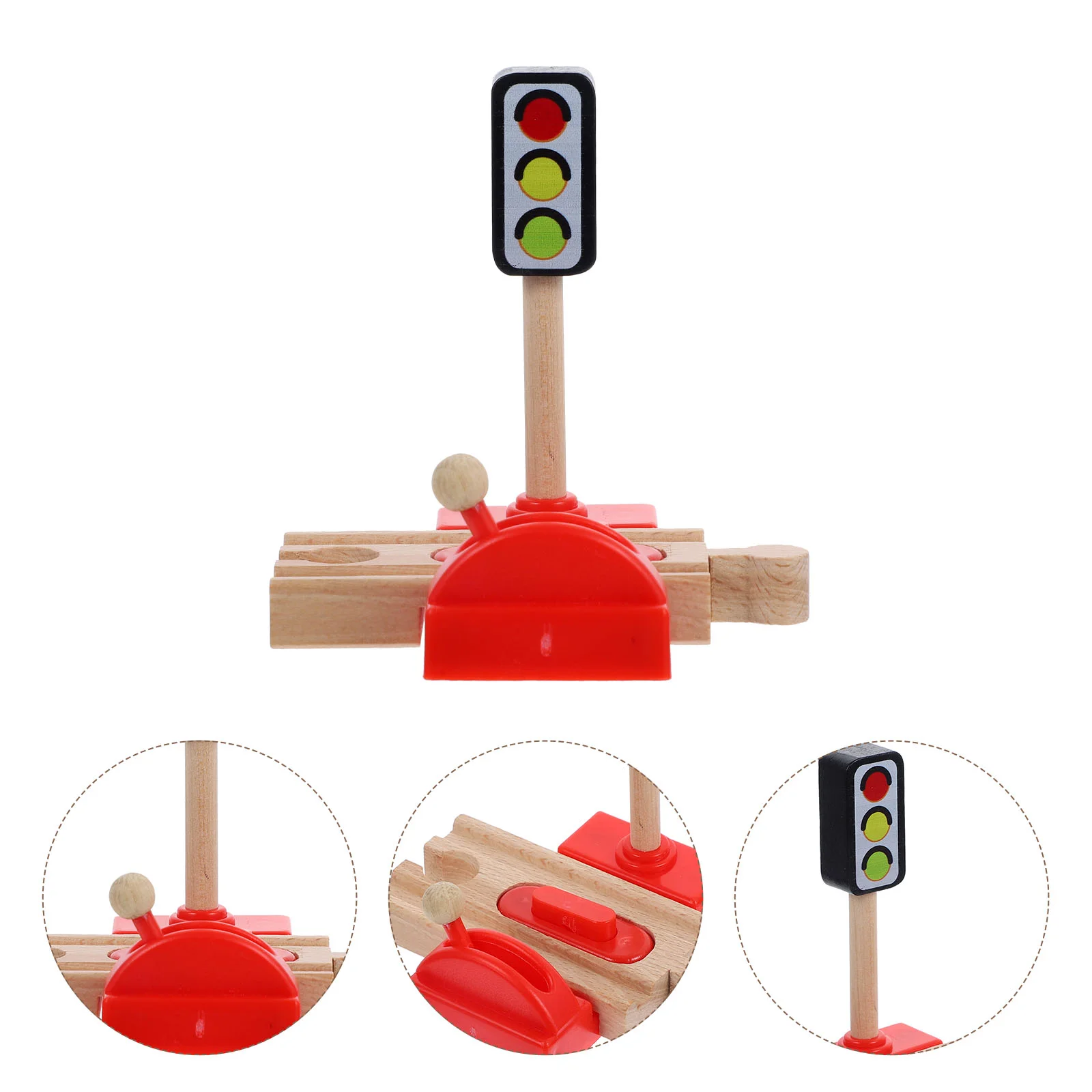 Аксессуары для железнодорожных путей, притворяющийся блокпост, самодельная модель, играющая в игрушки для детей-железнодорожников