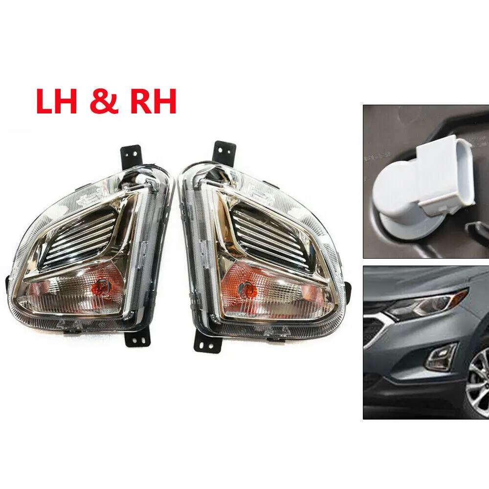 Бамперная противотуманная фара, сигнальная лампа дневного света, левая и правая сторона для Chevy Equinox 2018 2019 2020 годов выпуска