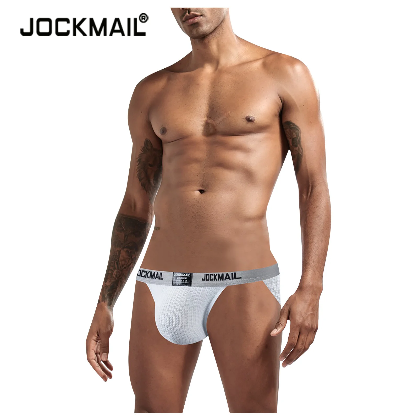 Бандажи Jockmail, нижнее белье для спортсменов, ремень для тренировок в тренажерном зале, короткий сетчатый мешочек для пениса, сексуальное нижнее белье для геев, пояс шириной 2 дюйма