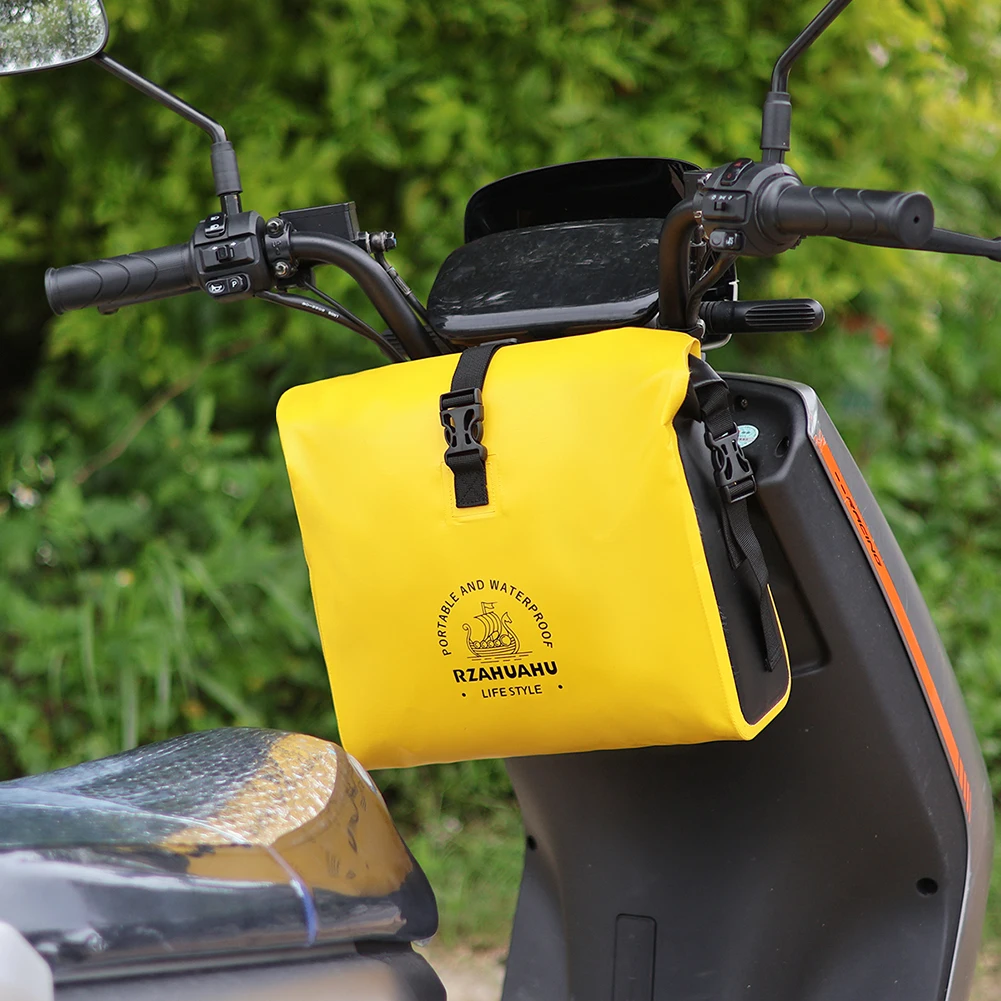 Велосипедная водонепроницаемая сумка, непромокаемая Передняя корзина для руля, велосипедная сумка большой емкости, наплечный рюкзак для электровелосипеда MTB