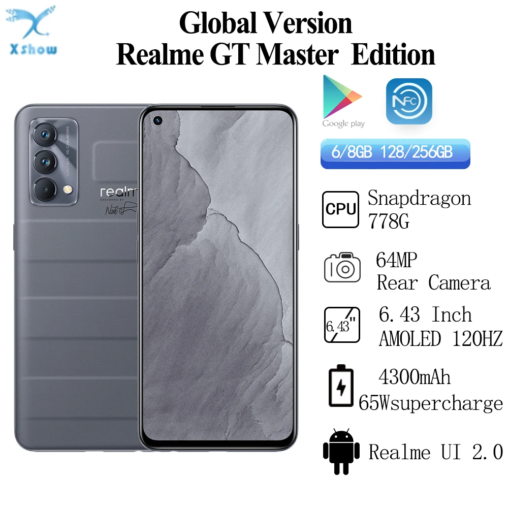 Глобальная версия Realme GT Master 5G Snapdragon778G 6,43 