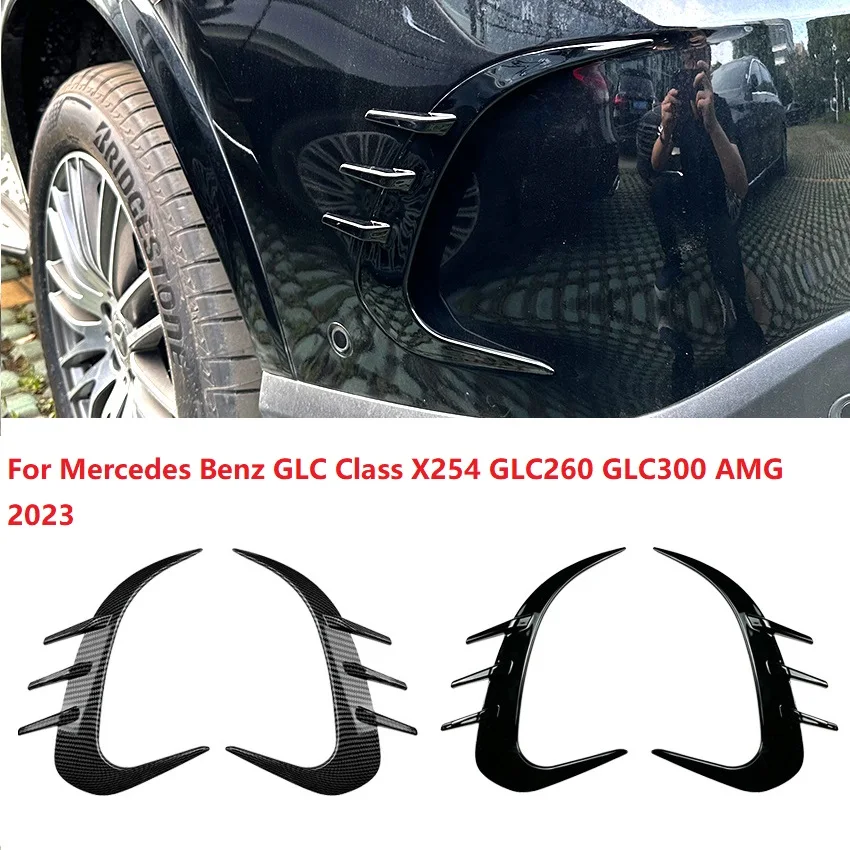 Глянцевый Черный ABS Спойлер Заднего Бампера Mercedes Benz GLC Class X254 GLC260 GLC300 AMG 2023 + Обвесы Canards Vents