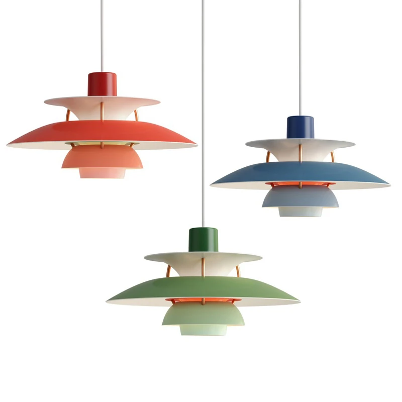 Датский Дизайн PH Led Подвесные Светильники Высокий Зонтик Подвесные Светильники для Гостиной Loui Lustre Кухня Paulsen UFO PH5 Color Droplight