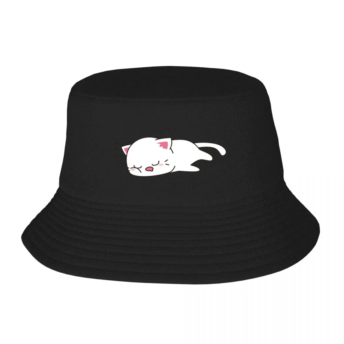 Детская панама-панама Sleepy Cat, шляпы-бобы, шляпы рыбака в стиле хип-хоп, летние кепки унисекс для пляжной рыбалки