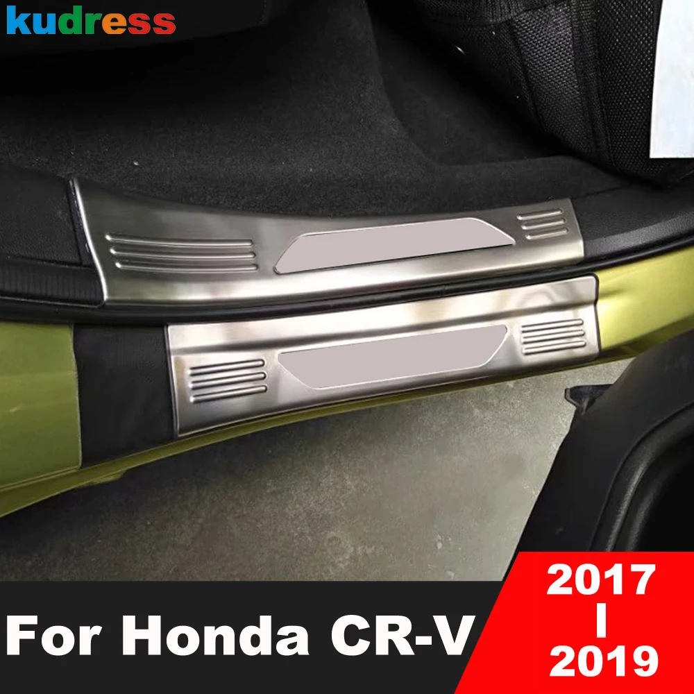 Для Honda CRV CR-V 2017 2018 2019, Накладка на порог автомобиля из нержавеющей стали, Накладка на педаль, Защитные Аксессуары