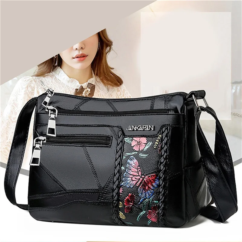 Женские роскошные сумки с цветочным принтом, дизайнерские сумки через плечо, модная универсальная Маленькая женская сумка-мессенджер Bolsa