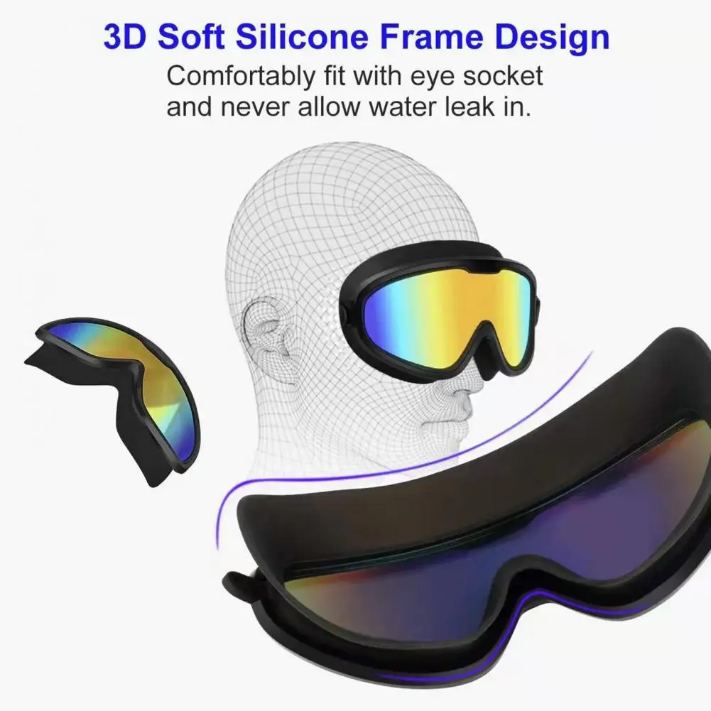 Защитные очки с широким обзором, противотуманные, водонепроницаемые, с защитой от ультрафиолета, Очки для плавания для взрослых, Не протекающие Очки для плавания, Очки для дайвинга