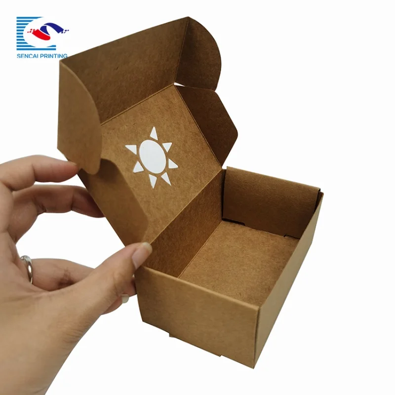 индивидуальный дизайн SENCAI цена по прейскуранту завода-изготовителя коробка для упаковки мыла из гофрированной коричневой бумаги с логотипом