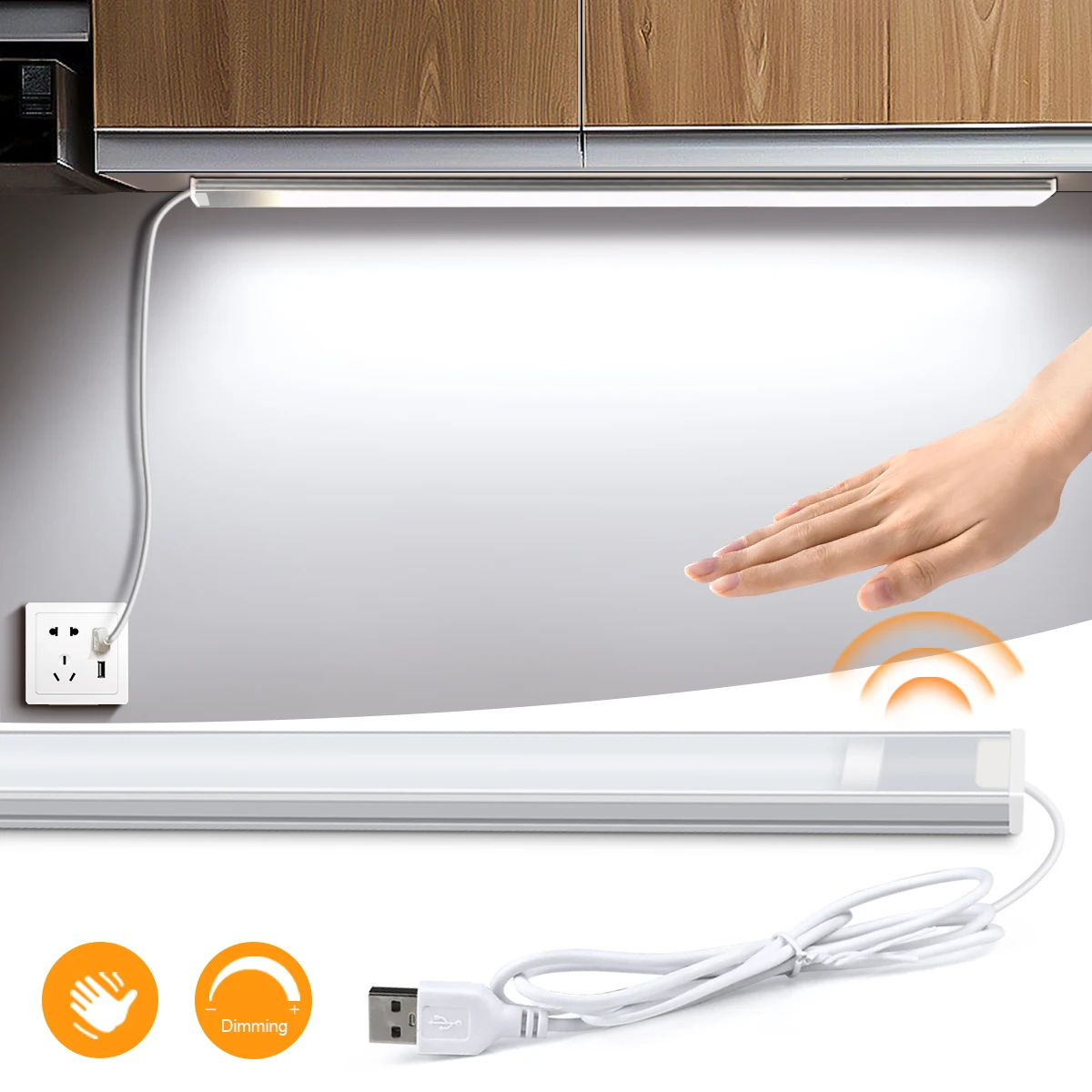 Интеллектуальная Ручная развертка, ИК-подсветка шкафа, DC5V, Коридор, Туалет, Подсветка туалета, Проникающая в инфракрасный датчик IC, USB-полосовые светильники