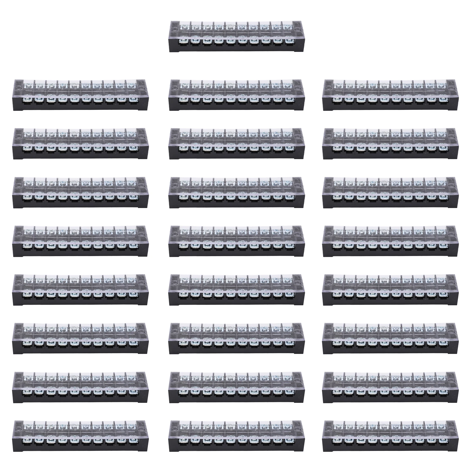 Клеммная колодка Простая в установке клеммные колодки из АБС-пластика, двухрядные, 10 позиций для распределительной коробки для фабрики