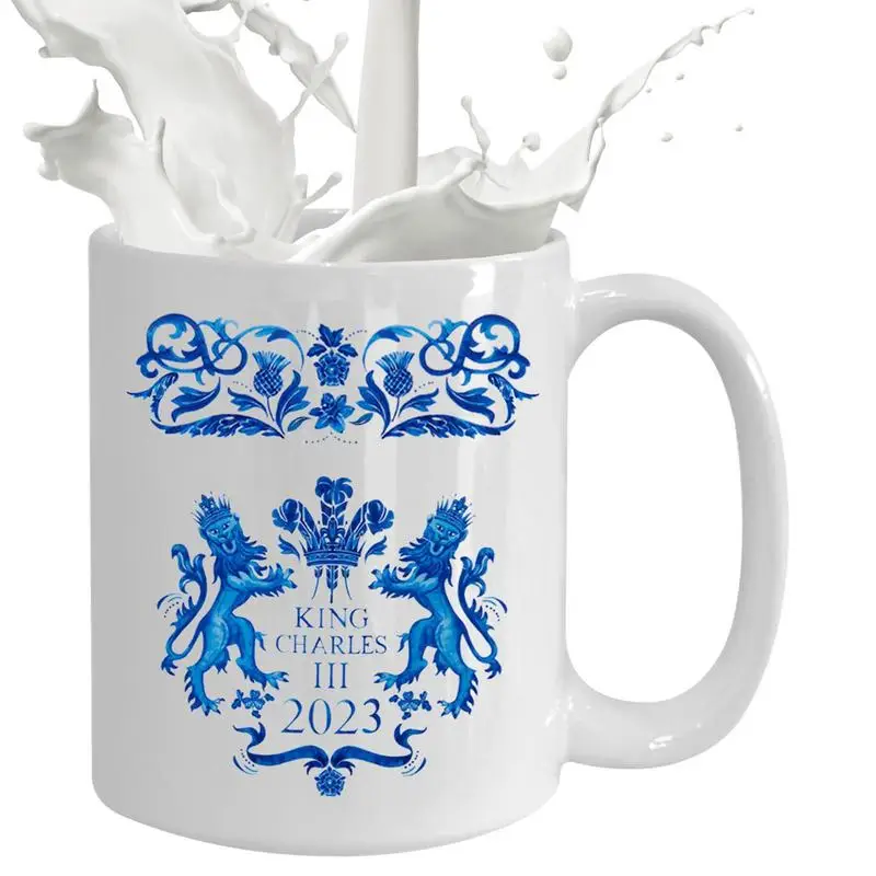 Коронационная кружка короля Карла III Сувенирная Подарочная Керамическая Кофейная кружка 2023 Коронационная Кофейная чашка Декор для коронации британского короля