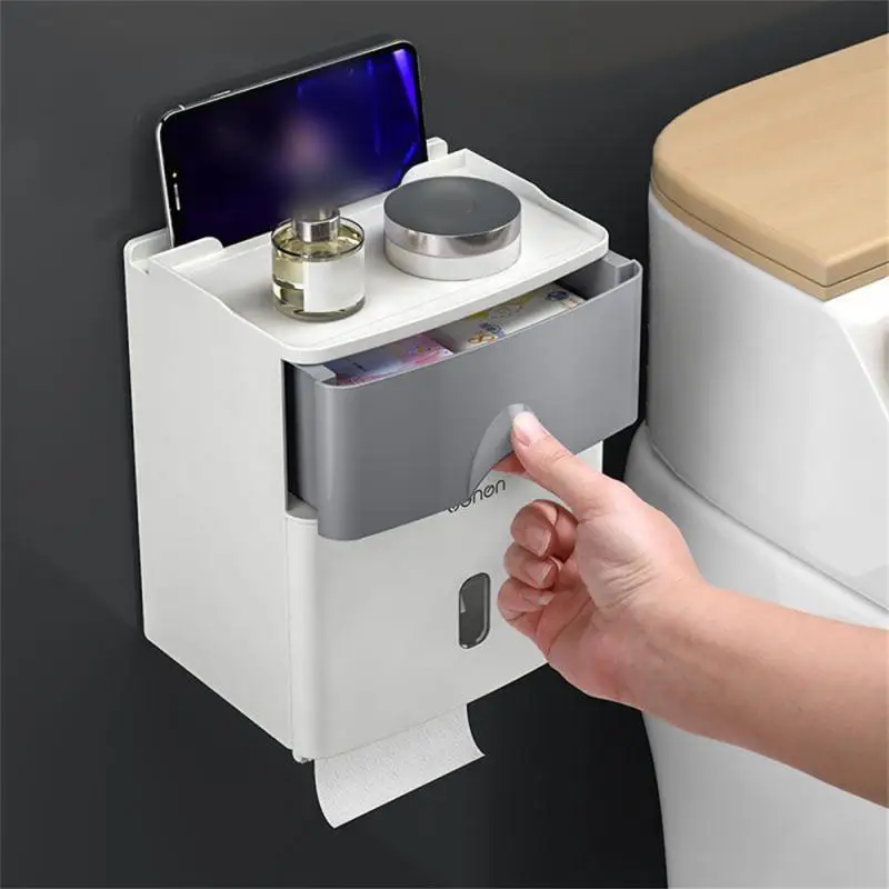 Креативный Многофункциональный Держатель для туалетной бумаги Водонепроницаемый Ящик для хранения туалетной бумаги Настенное Украшение стойки для ванной комнаты