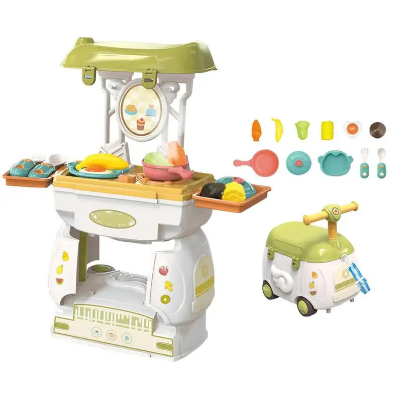 Кухонные игрушки, имитирующие шеф-повара, Притворяющегося, что готовит еду, Игровой Набор посуды, Безопасная Милая детская игрушка для девочек, автомобиль, подарок, веселая ролевая игра
