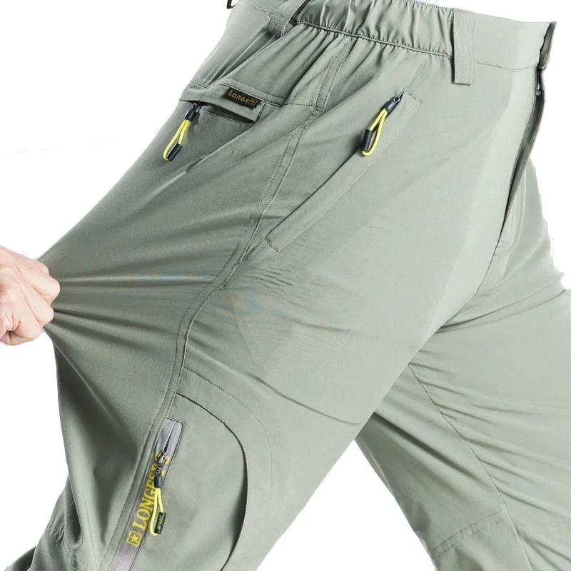 Летние Легкие повседневные стрейчевые брюки Мужские быстросохнущие Водонепроницаемые дышащие походные брюки для кемпинга, военные брюки-карго L-5XL