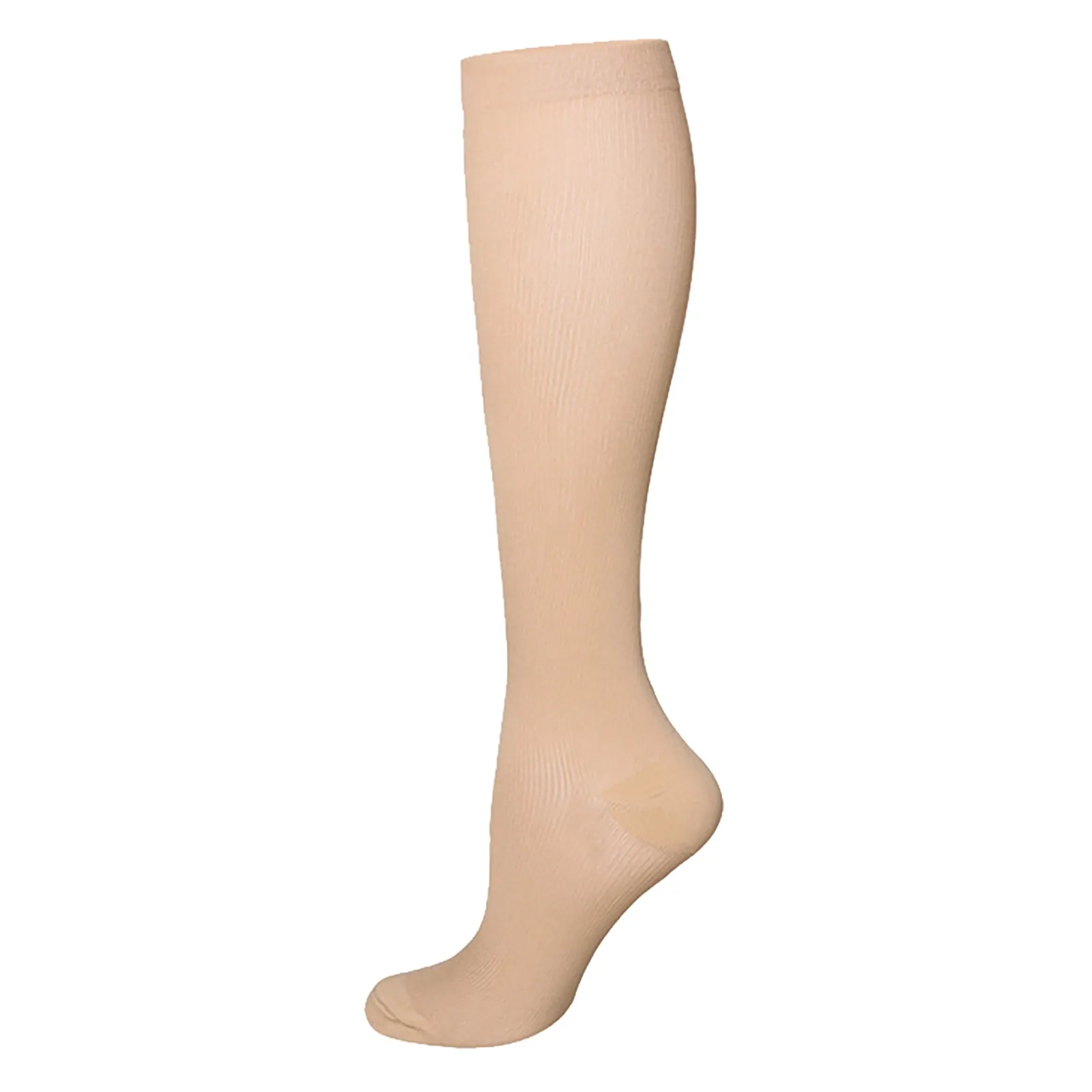 Летние однотонные компрессионные носки средней длины, спортивные носки, утягивающие носки, Женское белье для икр, сапоги с подвязками до бедра