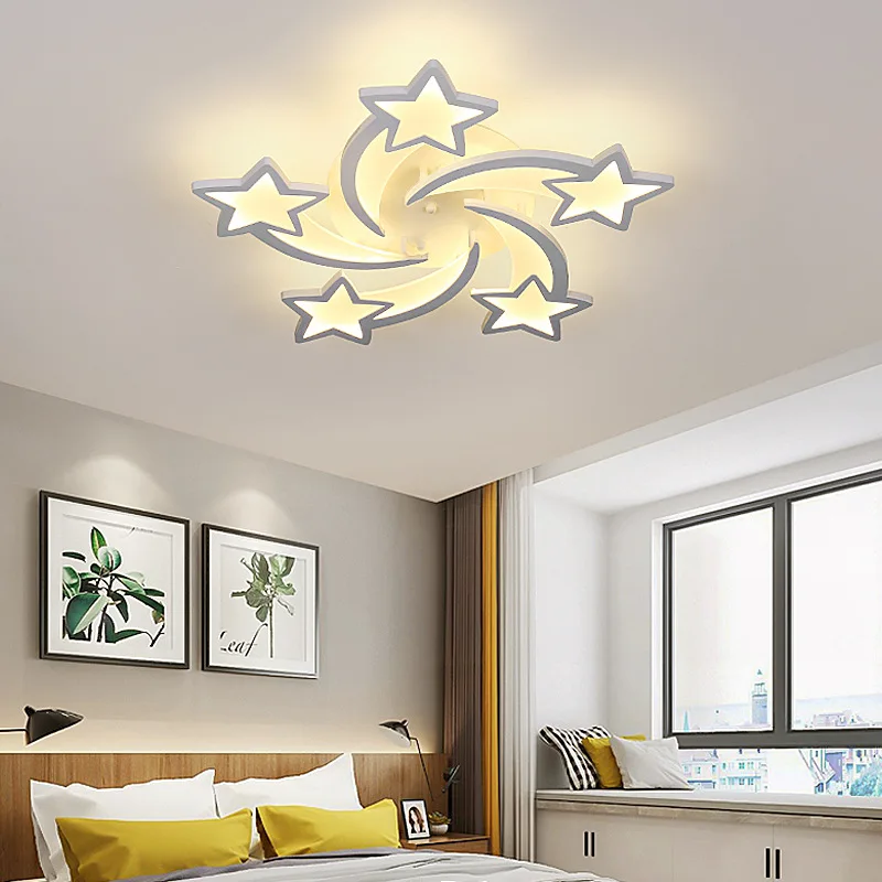 Люстра IRALAN LED Современные звезды для гостиной спальни пульт дистанционного управления / поддержка приложений Модель люстры для домашнего дизайна ICFW1913