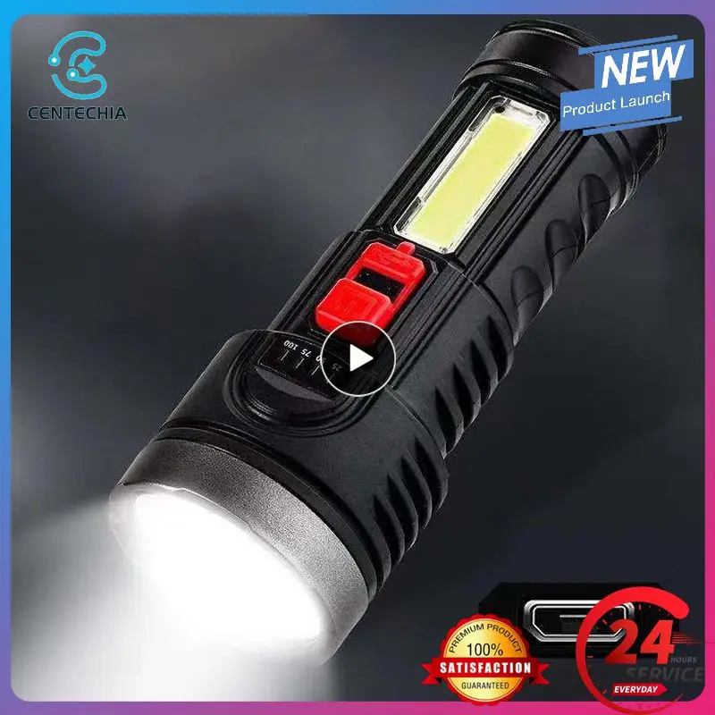Многофункциональный бликовый фонарик с сильным светом, USB-фонарик дальнего действия, портативный фонарь, тактический фонарь, ночные велосипедные фары.