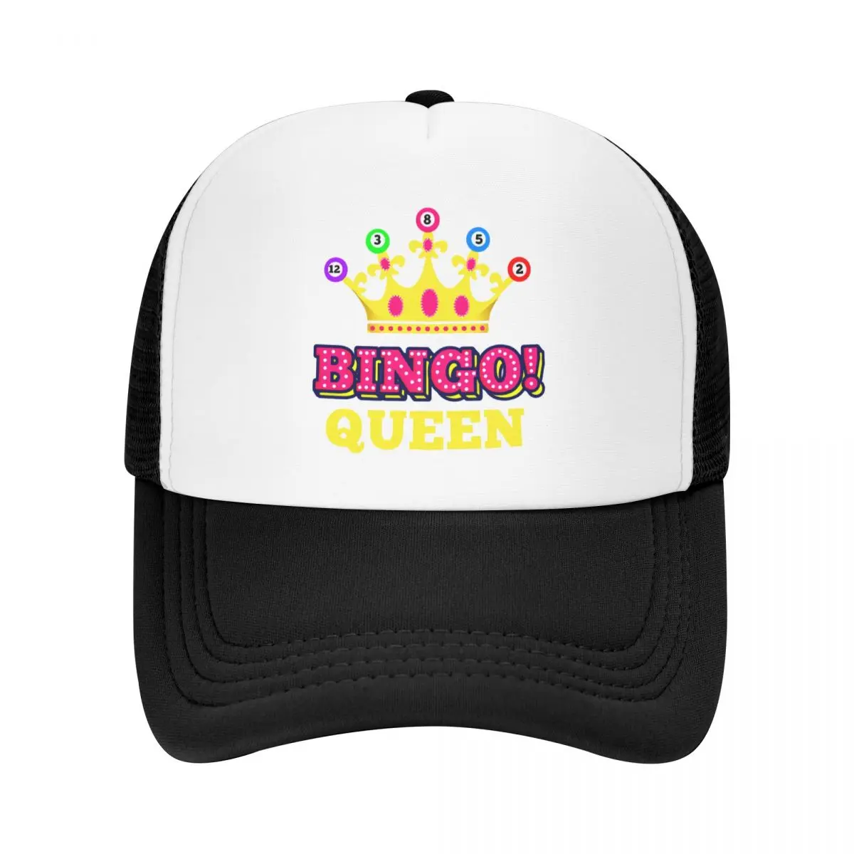 Модная бейсболка дальнобойщика Bingo Queen для мужчин и женщин, регулируемая на заказ Бейсболка унисекс в стиле хип-хоп, бейсболки Snapback