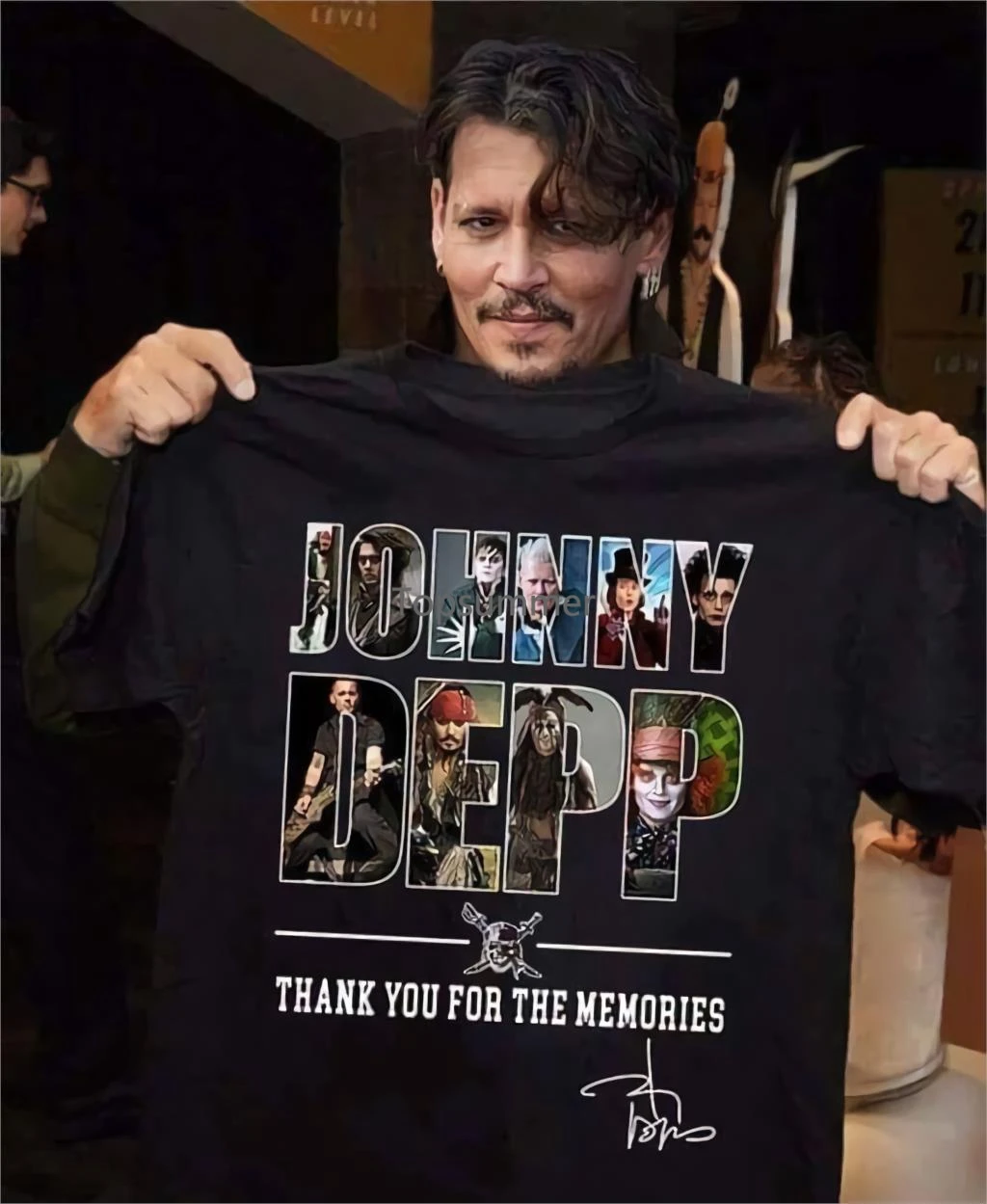 Модная футболка для мальчиков 2019 года The Johnny Depp Thank You For The Memorles 2019 Летняя мужская футболка с коротким рукавом