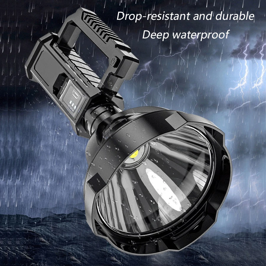 Мощный перезаряжаемый светодиодный фонарик, мощный фонарь дальнего действия Xhp70, водонепроницаемый прожектор Ultrafire, рабочая лампа USB