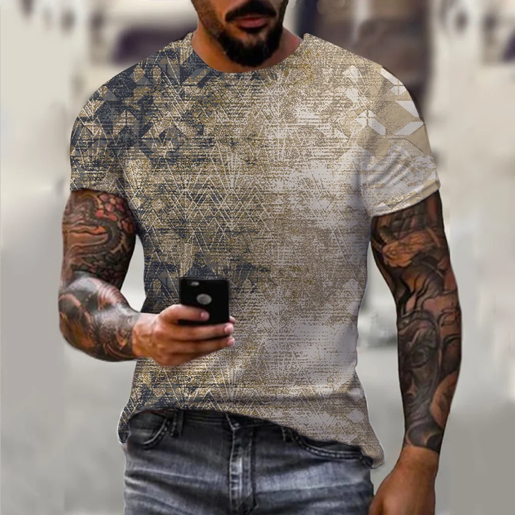 Мужская футболка, спортивные футболки для мужчин, одежда для улицы, летние топы, повседневная футболка оверсайз с 3D принтом и коротким рукавом для бега
